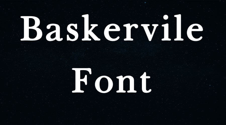 Baskerville Font Free Download For Mac